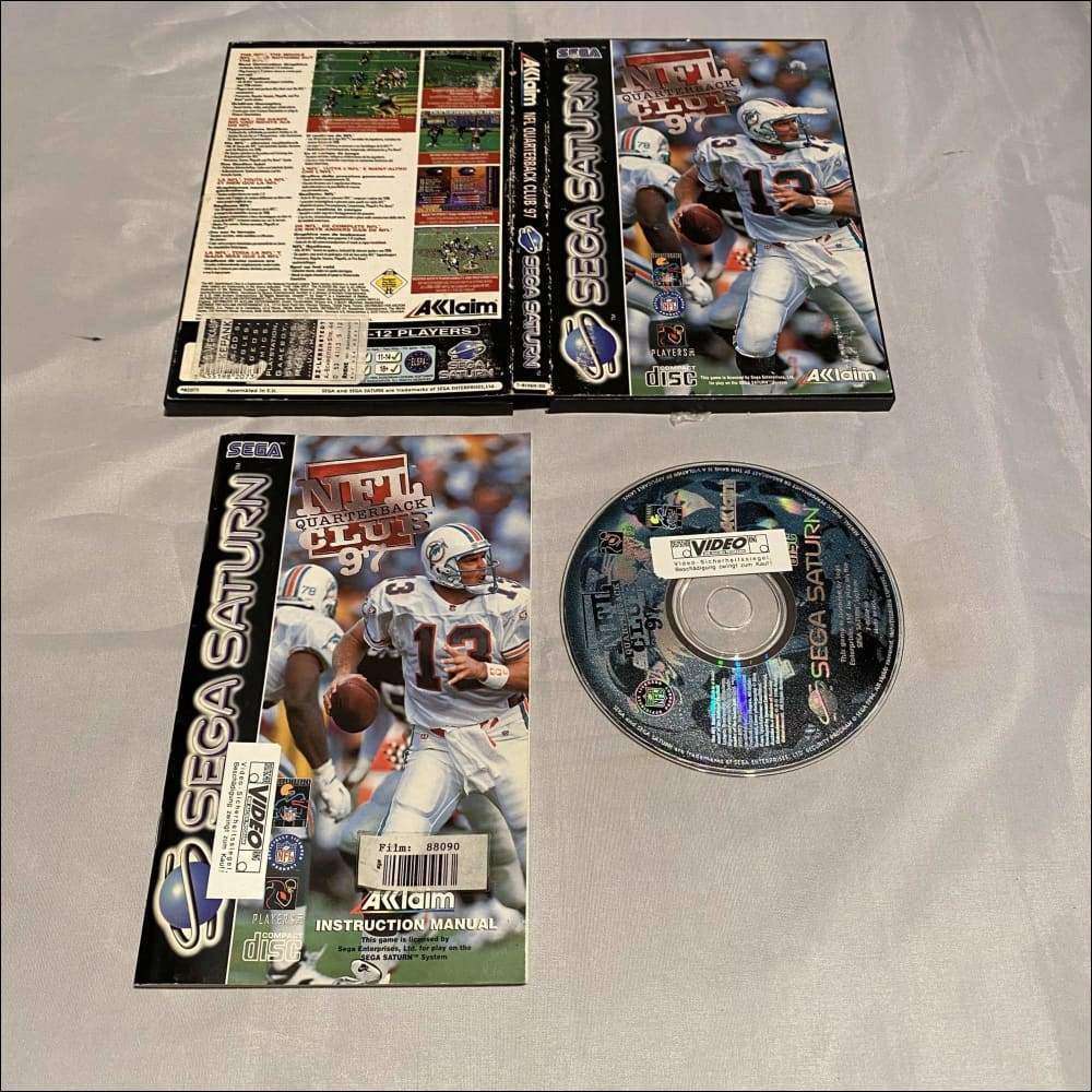 Buy NFL quarterback club 97 Sega saturn game complete -@ 8BitBeyond Buy NFL quarterback club 97 Sega saturn game complete -@ 8BitBeyond